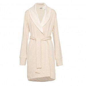NWT UGG WOMEN'S PLUS BLANCHE PLUSH BATH‎ ROBE OATMEAL HEATHER TAN